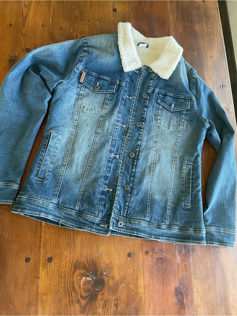 Vince Denim Jacket Sherpa lined, Classic Style